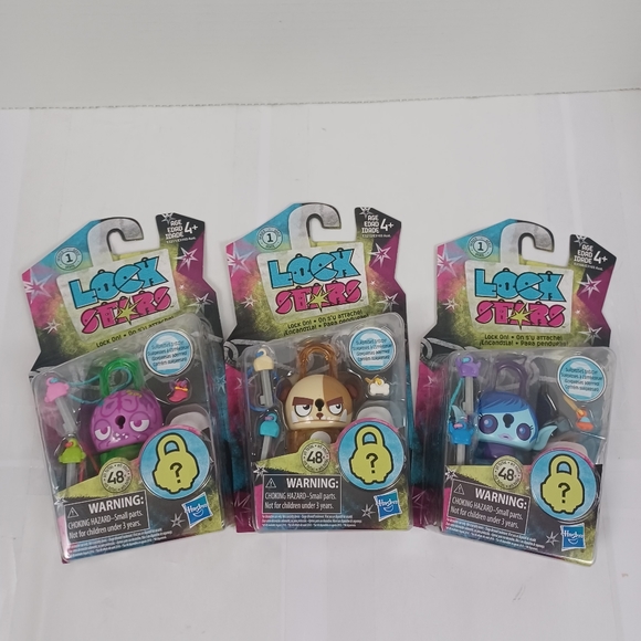 Hasbro Lock Stars -With Inside Surprise NEW -Set Of 3 Characters -Series 1 - Picture 9 of 9